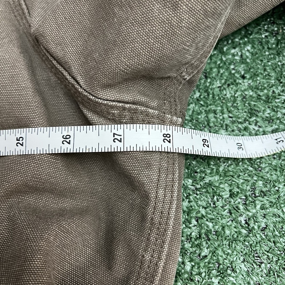 Carhartt Mens Sz XL J130 LBR Jacket Light Brown Quilt Lined Hooded Full Zip - Picture 7 of 8